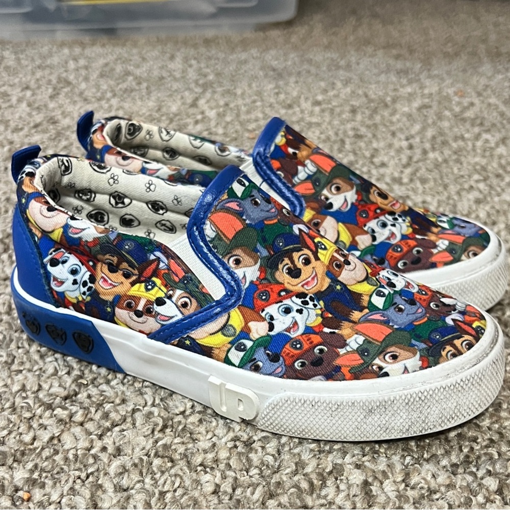 Colorful Character Print Kids Slip-On Sneakers
